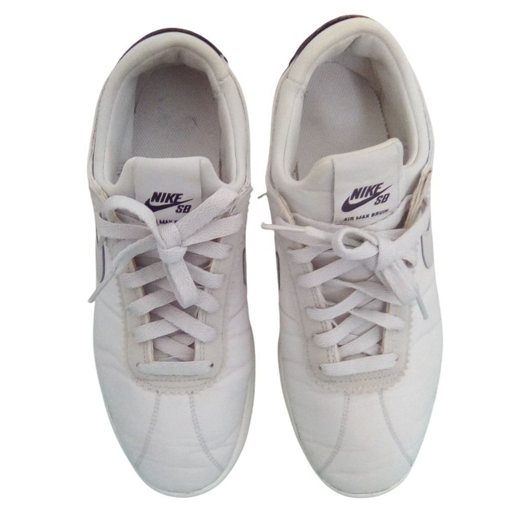 Nike SB Air Max Bruin Vapor Womens 6.5 Summit White Black 882097-101 Skate Shoes